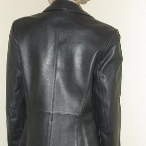Elements Vakko Black Soft Leather Jacket X-Small